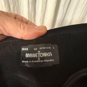 Minnetonka Classic Black Footwear